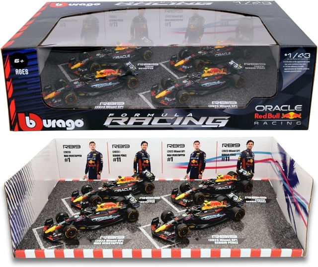 京商、ブラーゴ 1/43「レッドブル RB19」4台セット好評発売中 | Formula Web SmartPhone -F1総合情報サイト-